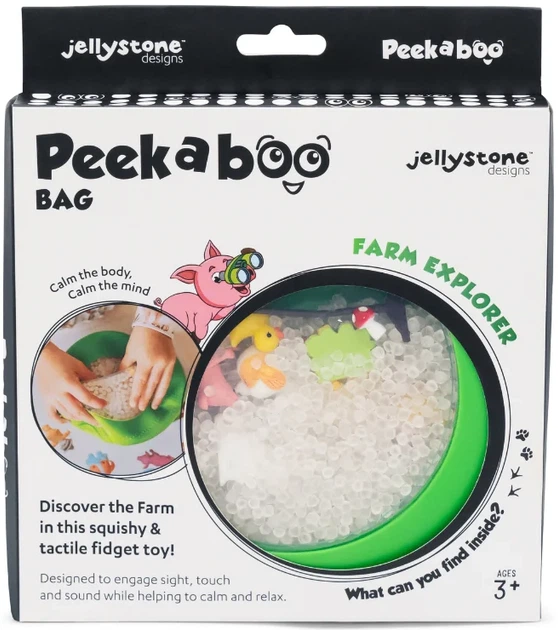 Dysk sensoryczny Jellystone Designs Peekaboo A-Ku-Ku! Farma z figurkami (9343900011518) - Zdjęcie 1 Dysk sensoryczny Jellystone Designs Peekaboo A-Ku-Ku! Farma z figurkami (9343900011518) - obraz 1