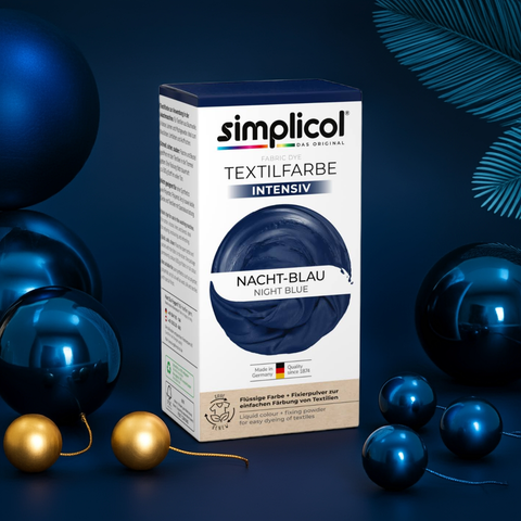 Фарба для одягу та текстилю Simplicol Nacht-Blau intensiv (Нічний синій ) 400 г + 150 ml рідкий барвник - Фото 8 Фарба для одягу та текстилю Simplicol Nacht-Blau intensiv (Нічний синій ) 400 г + 150 ml рідкий барвник - изображение 8