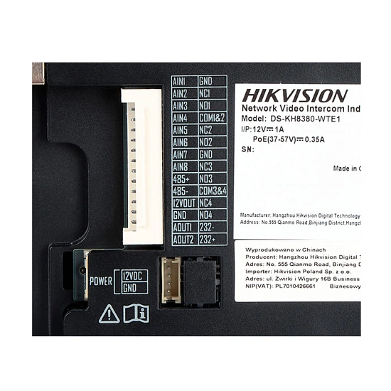 IP відеодомофон з Wi-Fi Hikvision DS-KH8380-WTE1 - зображення 5