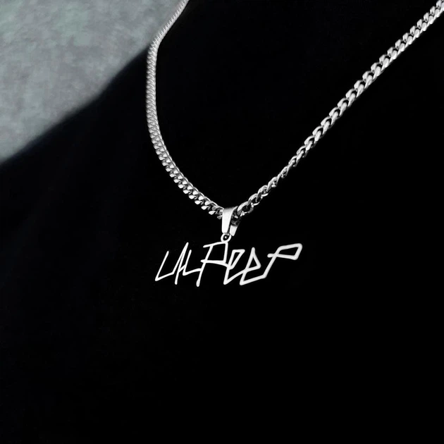 Подвеска кулон на шею лил пип цепочка LiLPeeP от украинского производителя из нержавеющей стали на подарок - Фото 5 Подвеска кулон на шею лил пип цепочка LiLPeeP от украинского производителя из нержавеющей стали на подарок - изображение 5