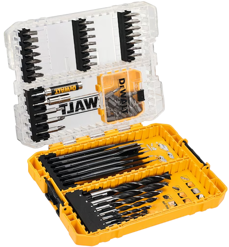 Набір свердел та біт (насадок) DeWALT Extreme по дереву та металу 57 елементів (5054905247102) - Фото 2 Набір свердел та біт (насадок) DeWALT Extreme по дереву та металу 57 елементів (5054905247102) - зображення 2