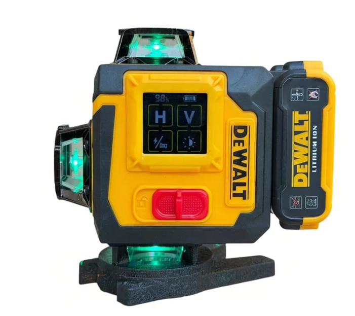 Аккумуляторный лазерный нивелир DeWalt DCLE34032N с 16 лучами и функцией 3D/4D - изображение 8