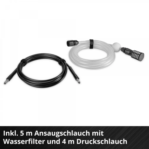 Минимойка высокого давления аккумуляторная Einhell hypresso 36/105 36в 105бар 270л/ч шланг 4м 3.5кг без акб и зп 4140160 - изображение 7