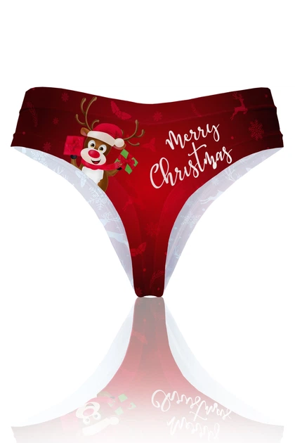 Трусики-стрінги TOTALFIT XP2K10-P2 Christmas Baby S Червоний - Фото 2 Трусики-стрінги TOTALFIT XP2K10-P2 Christmas Baby S Червоний - зображення 2