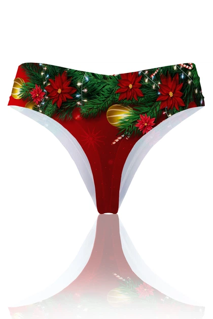 Трусики-стрінги TOTALFIT XP2K10-P1 Christmas Baby XS Червоний - зображення 2
