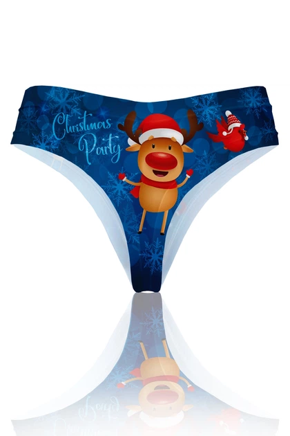 Трусики-стрінги TOTALFIT XP2K10-P16 Christmas Baby L Синій - зображення 2