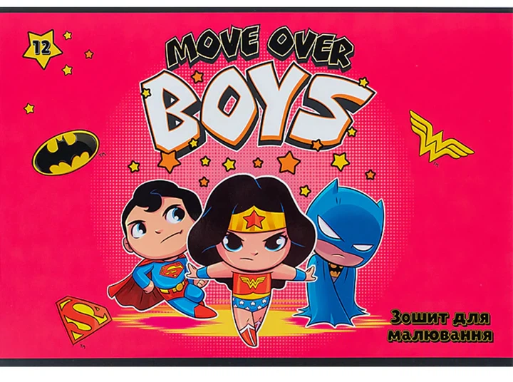 Набір альбомів для малювання Kite DC Justice League на скобі 12 аркушів 20 шт (DC24-241) - зображення 3