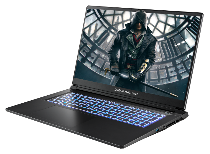 Ноутбук Dream Machines RT5050-17PL28 (e2626295) , AMD Ryzen 7 255H, 17.3" FHD IPS 144 Гц, 16 ГБ DDR5, SSD 1 ТБ, NVIDIA GeForce RTX 5050, DLSS 4, Без ОС, Black - изображение 3