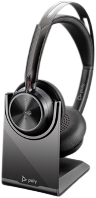 Słuchawki Poly Voyager Focus 2-M USB-C + USB-C/A Adapter Black (A4HT2AA#AC3) - obraz 3