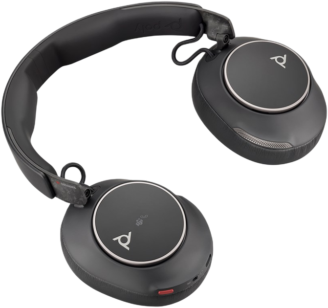 Słuchawki Poly Voyager Surround 80 UC USB-C +USB-C/A Adapter Black (8H2G3AA) - obraz 2