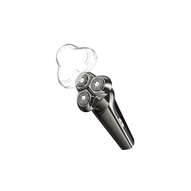 Роторная электробритва Hoco HP39 Three-head Shaver с тремя головками, графитовая - изображение 2