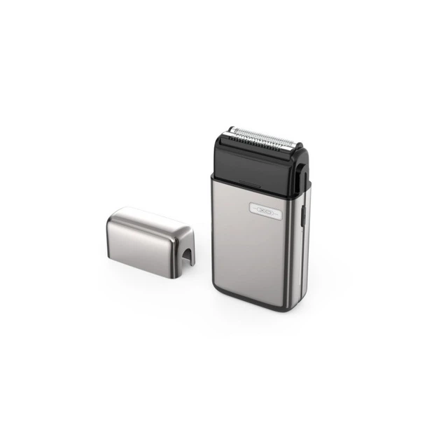 Сеточная электробритва XO CF8 Reciprocating Twin Head Shaver с двумя головками для ежедневного бритья, серебристая - изображение 2
