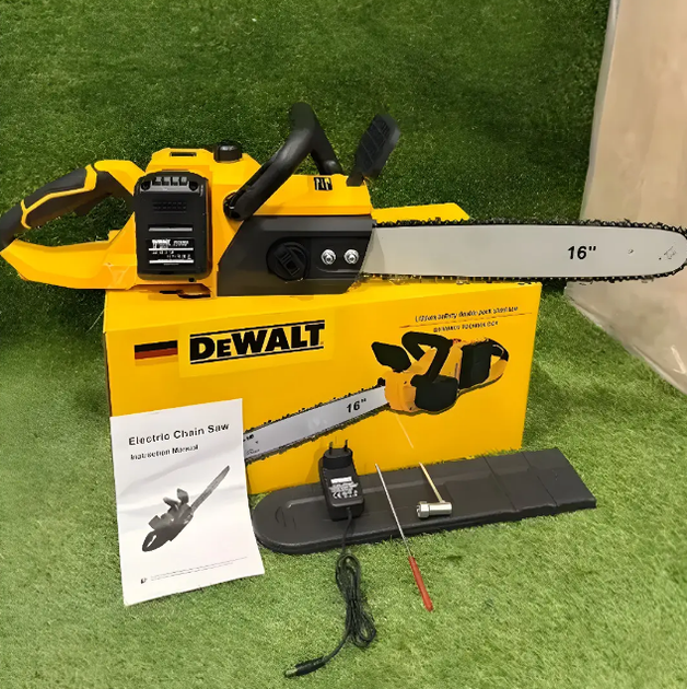 Акумуляторна ланцюгова пила DeWalt DCM775N шина 40 см, з безщітковим двигуном і 2 акумуляторами 48 В 6 Аг - зображення 9