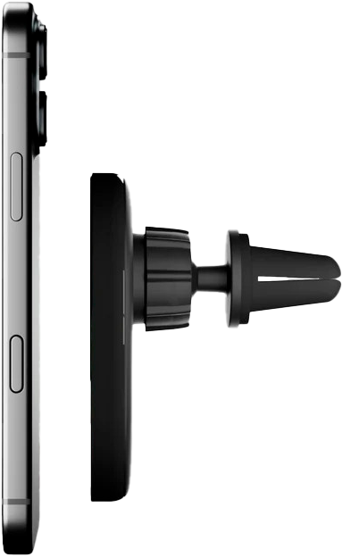 Автотримач для телефону SBS 15W Qi2 MagSafe Charging Black (TESUPPVENTWIRQI215W) - зображення 4