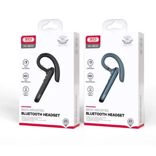 Bluetooth гарнитура XO BE32 Business Headset ENC Noise Reduction, Bluetooth 5.2, беспроводная гарнитура с шумоподавлением, черная - изображение 2