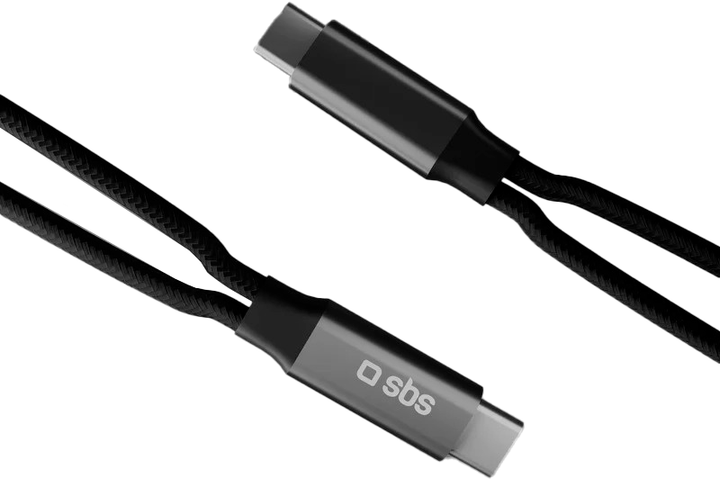 Adapter SBS USB-C - 2xUSB-C 13 cm Black (TEADATYCHARGETYCK) - obraz 3