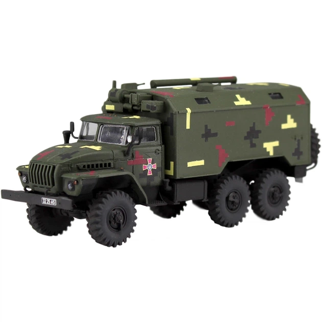 Конструктор ICM Holding военный автомобиль с кузовом-фургоном ВСУ Урал-43203 - Фото 2 Конструктор ICM Holding военный автомобиль с кузовом-фургоном ВСУ Урал-43203 - изображение 2