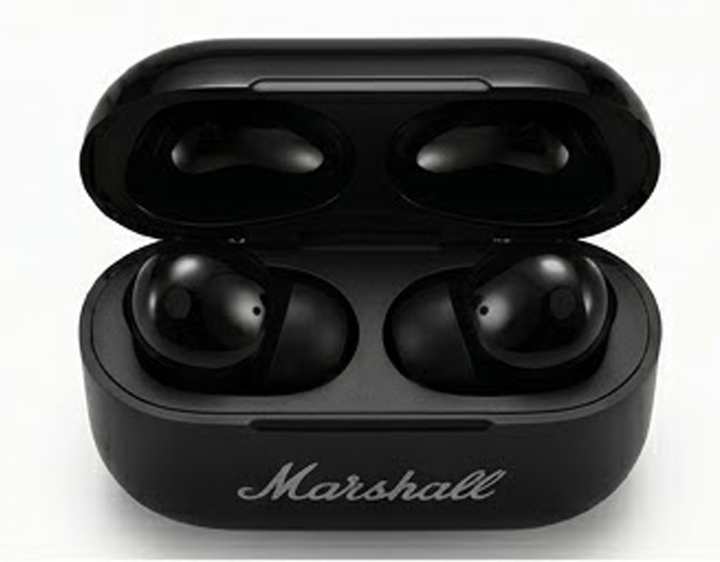 Бездротові Bluetooth-навушники Marshall A7, сенсорні навушники для смартфона Android / iOS + Подарунок Ремінець для кейсу - зображення 7