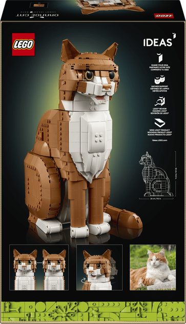 Конструктор LEGO Ideas Помаранчевий кіт 1755 деталей (21376) - зображення 9