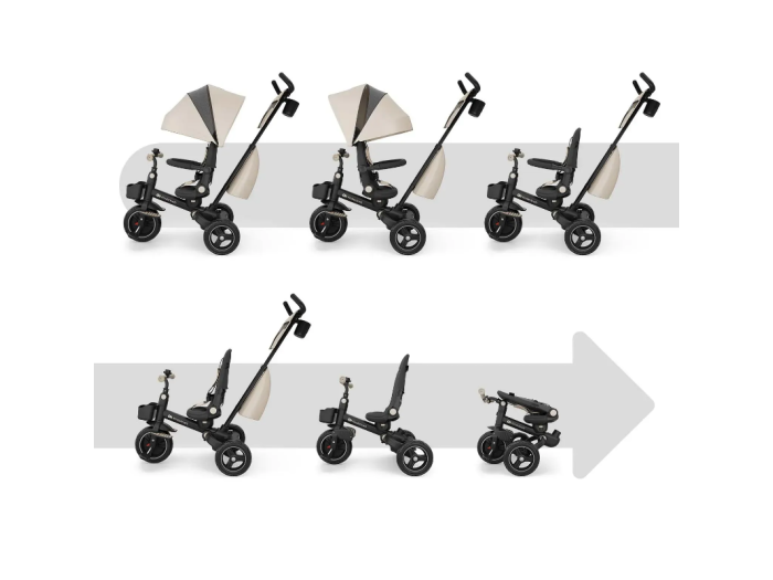 Триколісний велосипед Spinstep 2 Plus, Kinderkraft (Beige) - зображення 2