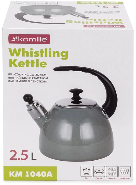 Чайник Kamille KM-1040A 2.5 л эмалированный со свистком - изображение 6