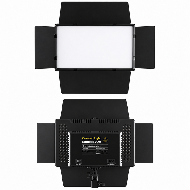 Відеосвітло E900 LED панель 50W з пультом ДК для фото- та відеозйомки, 3200-5700K, CRI 96+ - зображення 6