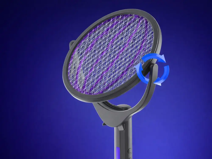 Мухобійка електрична 6 в 1 акумуляторна з телескопічною ручкою Telescopic Mosquito Swatter - изображение 8