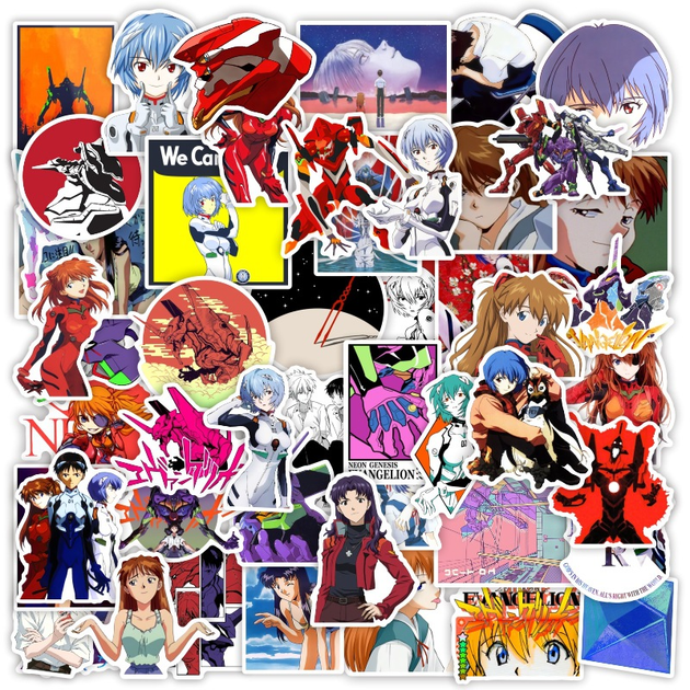 Стикерпак Евангелион Набор наклеек GeekLand Evangelion 50 штук 2867427930 - Фото 2 Стикерпак Евангелион Набор наклеек GeekLand Evangelion 50 штук 2867427930 - изображение 2