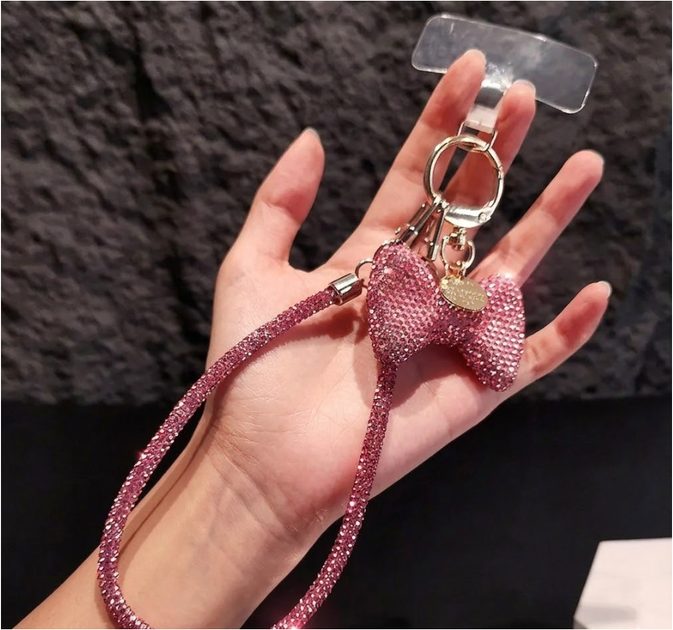 Брелок Swarovski Heart Pink для телефона украшение с кристаллами для стильного декора аксессуаров - Фото 1 Брелок Swarovski Heart Pink для телефона украшение с кристаллами для стильного декора аксессуаров - зображення 1