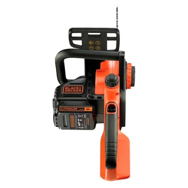 Пила цепная Black+Decker аккумуляторная 18 В 2 А·ч шина 25 см GKC1825L20-QW - изображение 5