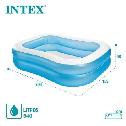 Надувной бассейн 203х152х48 см Intex 57180 «Семейный» - изображение 2