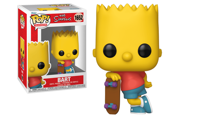 Фігурка FUNKO POP! Сімпсони Барт The Simpsons Bart Simpson with Skateboard 89mm 1652 80071 - зображення 4