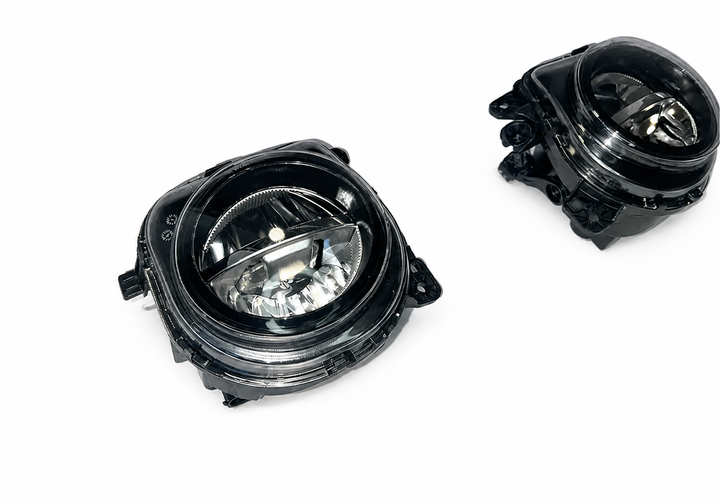 LED противотуманные фары BMW F10 F07 GT LCI 2013-2016 рестайлинг стеклянная линза комплект 2 шт - изображение 3