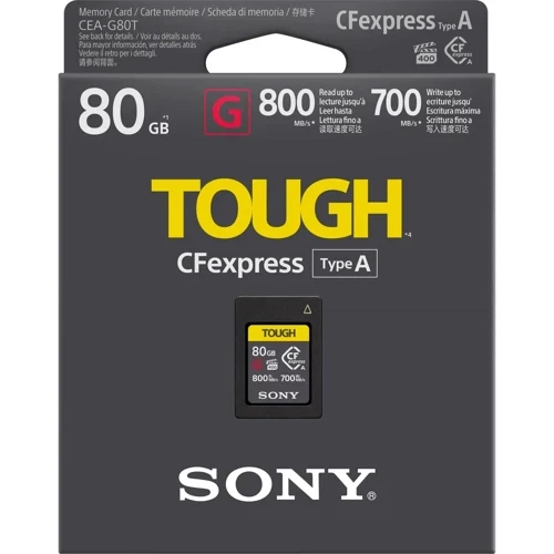 Карта пам'яті Sony 80GB CFexpress Type A (CEAG80T.SYM) - Фото 2 Карта пам'яті Sony 80GB CFexpress Type A (CEAG80T.SYM) - изображение 2