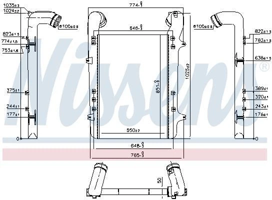 Інтеркулер Nissens 96975 - Фото 1 Інтеркулер Nissens 96975 - изображение 1