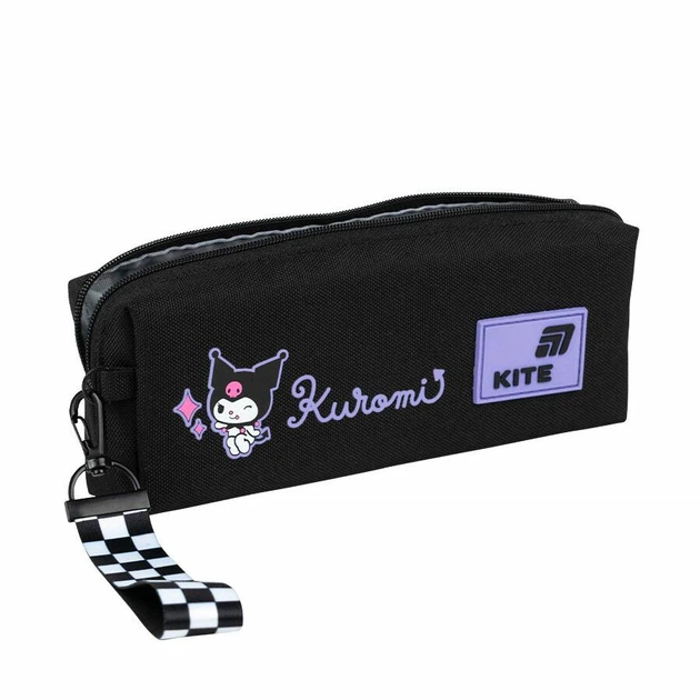 Пенал Kite Kuromi "Кошенятко Куромі" 19х7х4 см 1 отделение прямоугольный на молнии черный (HK26-642-2) - изображение 5