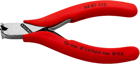 Кусачки торцеві для електроніки Knipex 115 мм (64 01 115) - Фото 1 Кусачки торцеві для електроніки Knipex 115 мм (64 01 115) - зображення 1