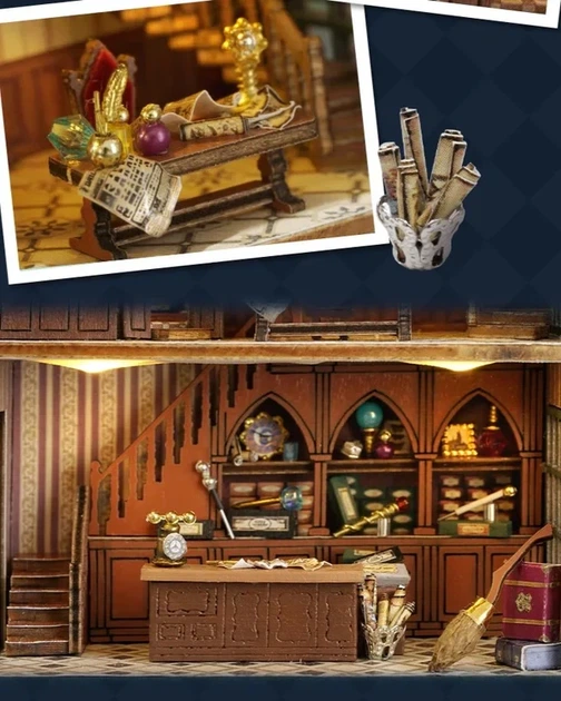 Миниатюрная волшебная лавка Magic Shop — DIY румбокс Cuteroom в стиле Гарри Поттера с подсветкой - изображение 7