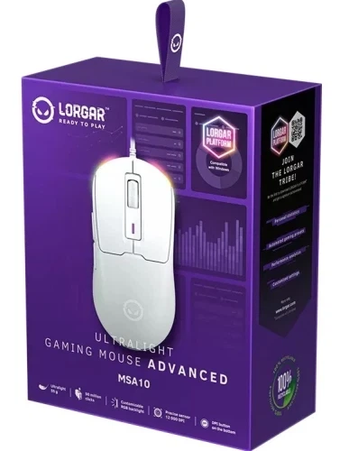 Миша Lorgar MSA10, White (LRG-MSA10-WH) - зображення 4