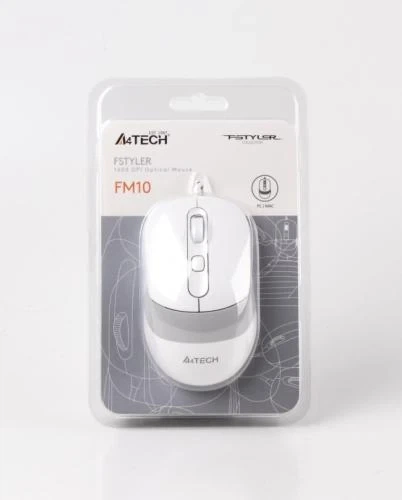 Мышь A4Tech Fstyler FM10 1600dpi White, USB - Фото 6 Мышь A4Tech Fstyler FM10 1600dpi White, USB - изображение 6