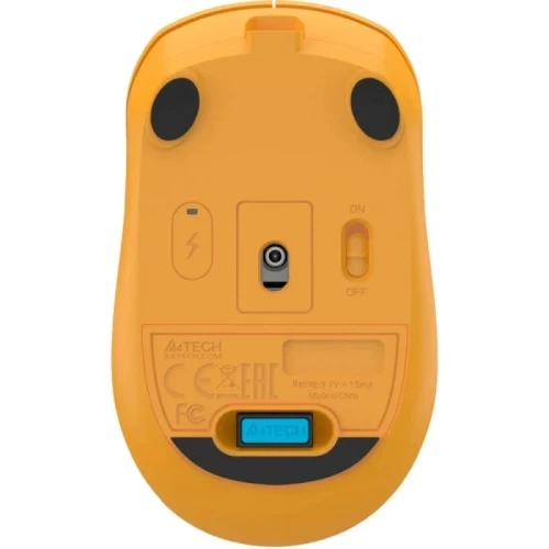Мышь A4Tech Fstyler FG15CS Air2 (Yellow) - Фото 6 Мышь A4Tech Fstyler FG15CS Air2 (Yellow) - изображение 6