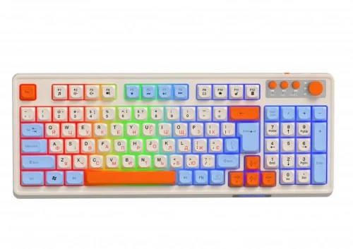 Клавіатура бездротова Maxxter KBGW-3C01-UA, White - зображення 2