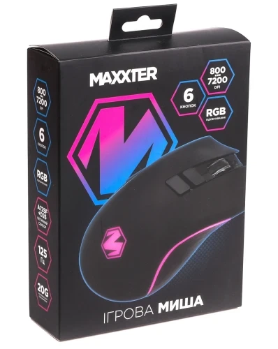 Миша Maxxter McG-7B-I725, Black - Фото 9 Миша Maxxter McG-7B-I725, Black - зображення 9