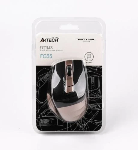 Мышь A4Tech Fstyler FG35 2000dpi Bronze, USB, Wireless - изображение 6