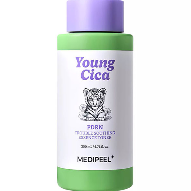 Успокаивающий тонер-эссенция для лица с PDRN MEDI PEEL Young Cica PDRN Trouble Soothing Essence Toner 200 мл - Фото 4 Успокаивающий тонер-эссенция для лица с PDRN MEDI PEEL Young Cica PDRN Trouble Soothing Essence Toner 200 мл - изображение 4