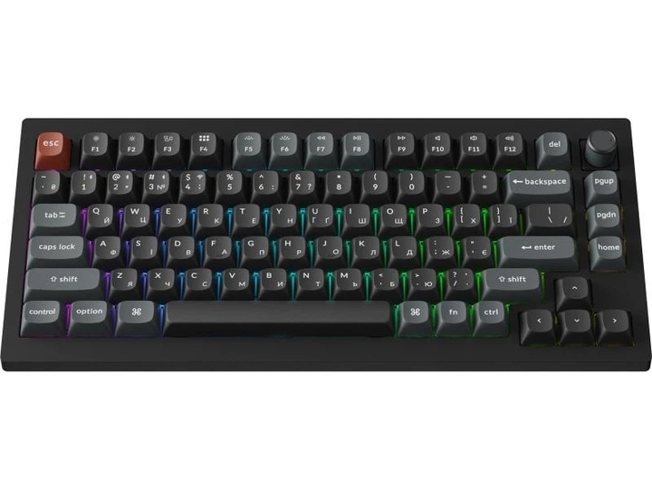 Клавіатура Keychron V1 Ultra Red Switch Black (V1U-D1-UA) - Фото 6 Клавіатура Keychron V1 Ultra Red Switch Black (V1U-D1-UA) - зображення 6