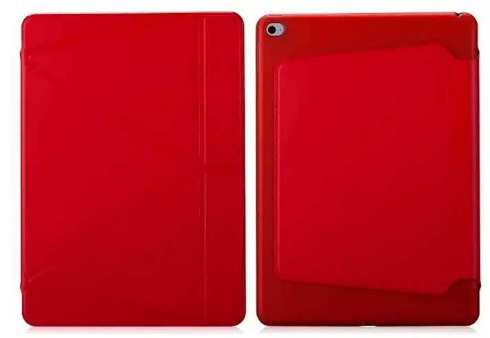 Чехол противоударный для iPad Air 10.9 2021 кожа защита от ударов и царапин функция подставки красный - зображення 7