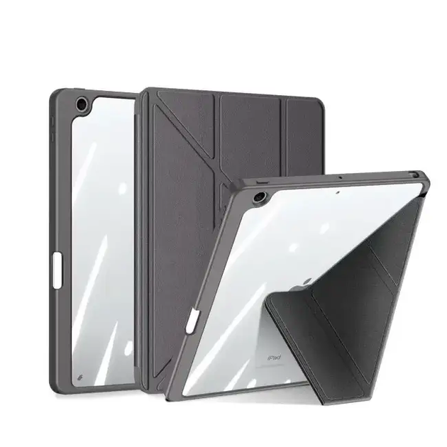 Чохол протиударний для iPad 10.2 силіконовий захист від ударів для студентів і професіоналів сірий - зображення 2