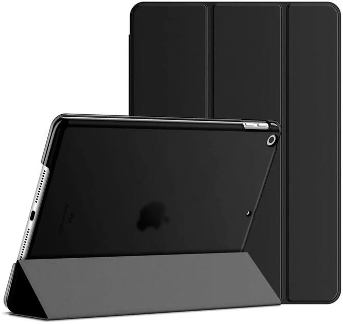 Чохол протиударний для iPad 10.2 з кишенею для ручки захист від ударів чорний - зображення 4
