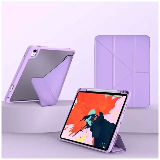 Чехол противоударный для iPad Air 10.9 11 2024 силикон защита от ударов фиолетовый - зображення 8